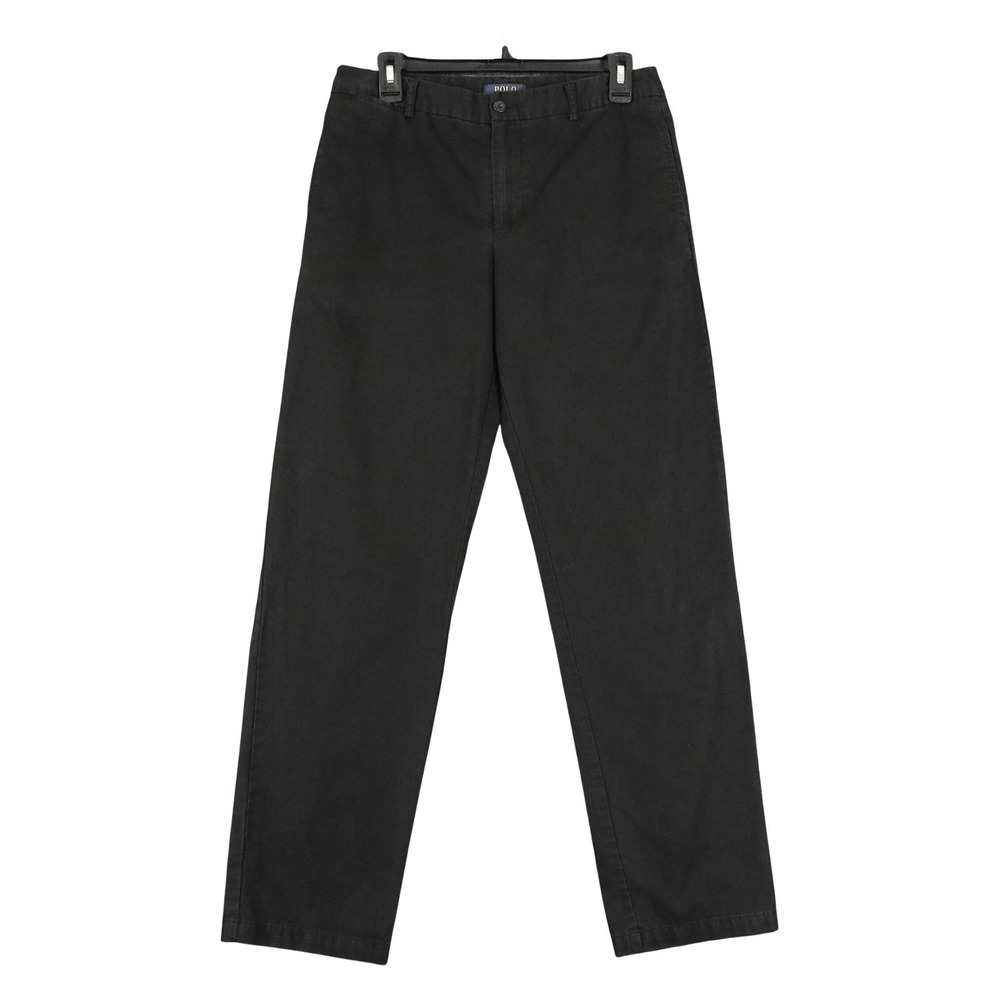 Polo Ralph Lauren Chino Pants Boys 20 Black Cotton Twill School Uniform